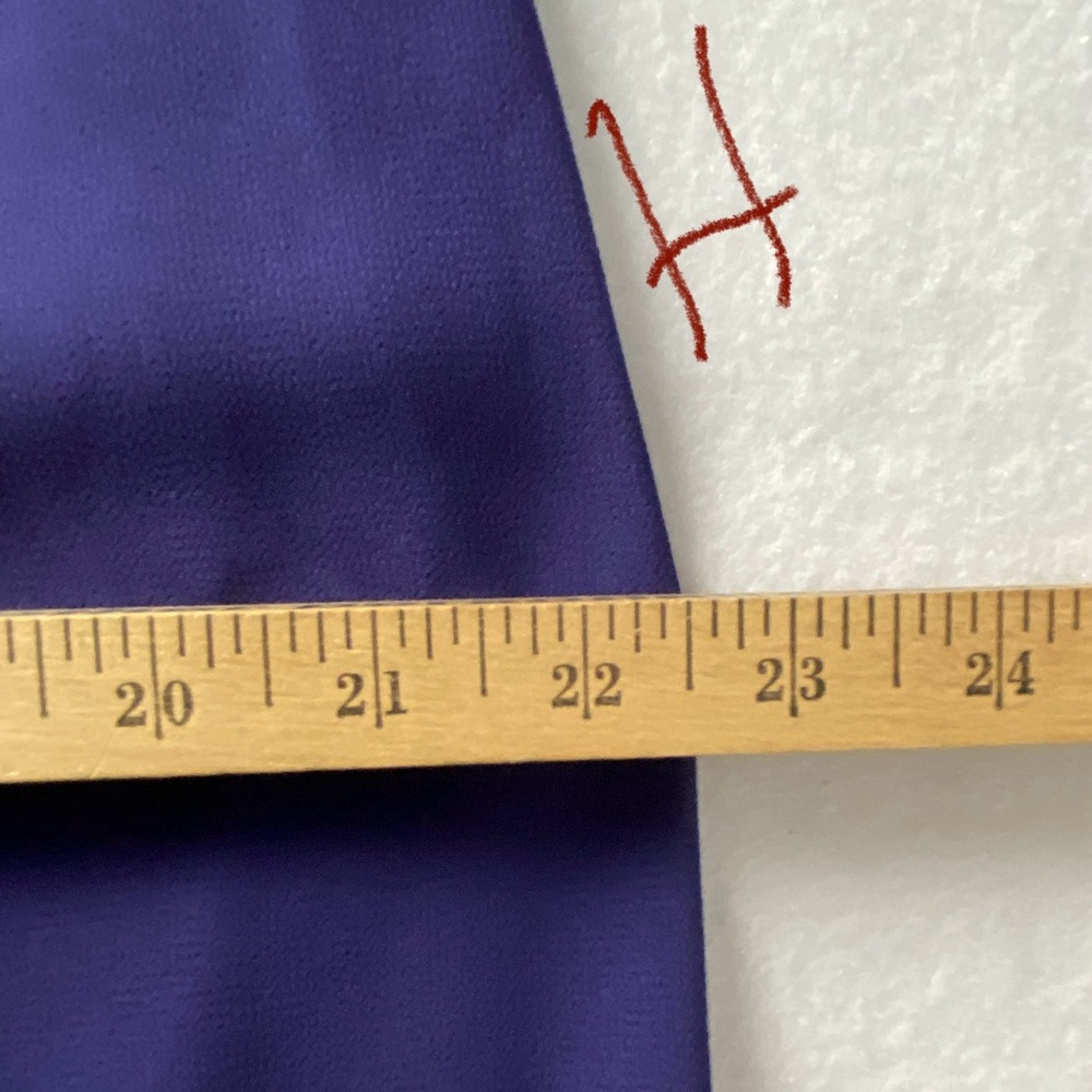 VTG 90’s Karin Stevens Red Hat Purple Lined Maxi Dress Size 16 - Picture 11 of 13